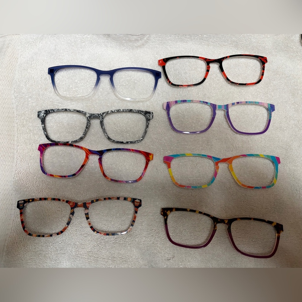 Pair Eyewear Casper Bundle - 2 Glasses Frames & cases plus 35 Toppers - Picture 3 of 5